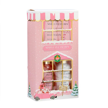 Gift set Simple pleasures: shower gel 120 ml, lotion 120 ml, bathroom salt 100-5
