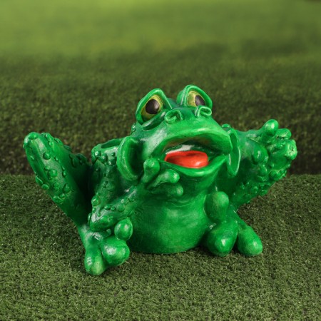 Figure Kashpo "Toad" Green, 20x32x22cm-1