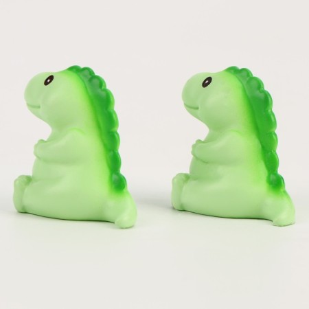 Miniature puppet "dinosaurus", set 2 pcs., Size 1 pc. - 3.5 × 5 × 2 cm, green color-4