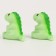 Miniature puppet "dinosaurus", set 2 pcs., Size 1 pc. - 3.5 × 5 × 2 cm, green color