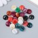 Decor for creativity plastic "Marble circles" set 24 pcs mix 1.2x1.2x0.5 cm