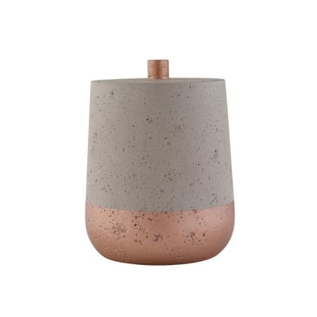 Axentia Concrete storage capacity for a bathroom of gray ceramics Ø 10 cm-3