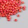Glass beads 6/0 "chameleon. Red-orange" effect of ceramics 30 grams