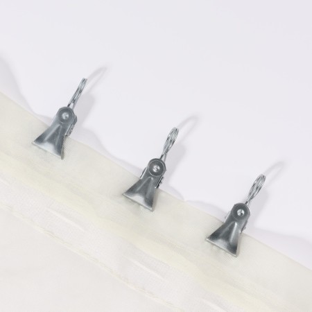 Close for curtains, 35 × 15 mm, silver color-1