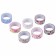 Adhesive Washi-tanks for decor "mix No. 2", 15 mm x 3 m (set 7 pcs) rice paper