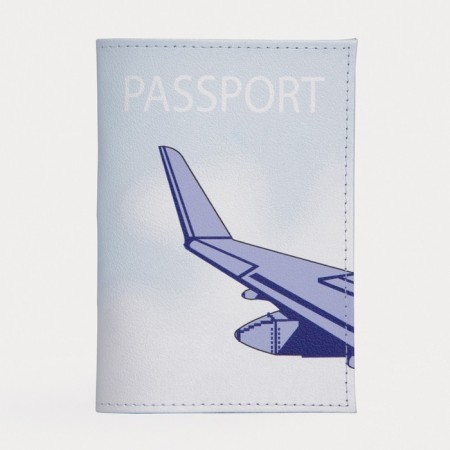Cover for passport, blue color