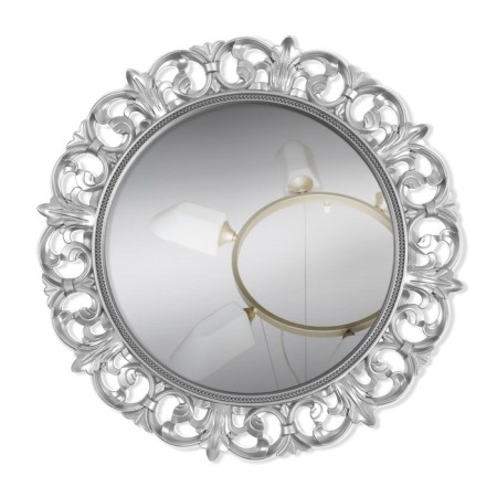 Wall mirror "gloss", D mirror surface 21 cm, silver color-1