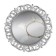 Wall mirror "gloss", D mirror surface 21 cm, silver color