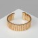 Bracelet Metal "relief" wide, 2.5 cm, color gold