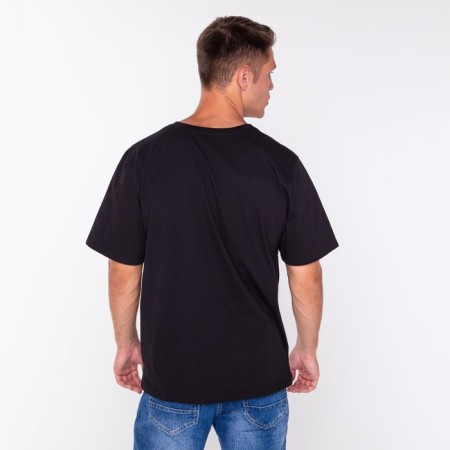 New Year's T -shirt "Santa Claus", Black color, size 54-7