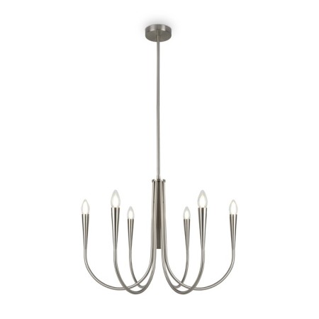 Suspended lamp Freya Fr5253PL-06N Branches, 625x625x1100 mm, E14, 6x40W, Nickel color