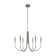 Suspended lamp Freya Fr5253PL-06N Branches, 625x625x1100 mm, E14, 6x40W, Nickel color