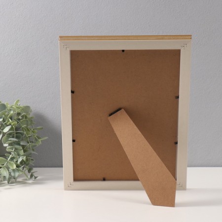 Photo frame Plastic format A4 cm "Gabriel" Golden with a gold strip of 2.2x25x33.7 cm-3