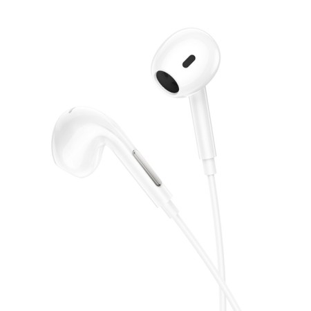 Hoco M92 headphones, wired, inserts, microphone, 1.2 m, white