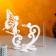 Kashpo wooden 13.5 × 13 × 24 cm with 1 flask "Fairy", white give beautifully