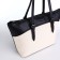 David Jones zipper bag, external pocket, beige/black