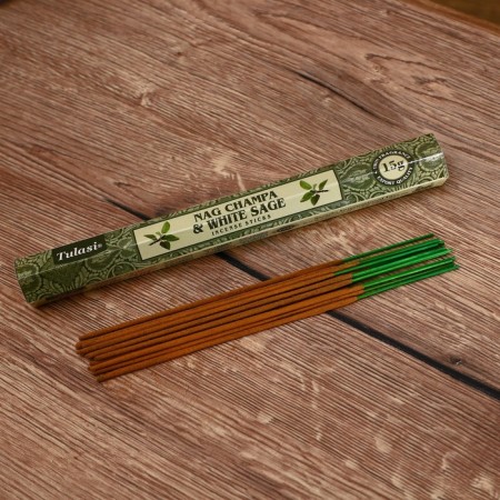 Incense nag champa "tulasi" 15 fragrances white sage-2