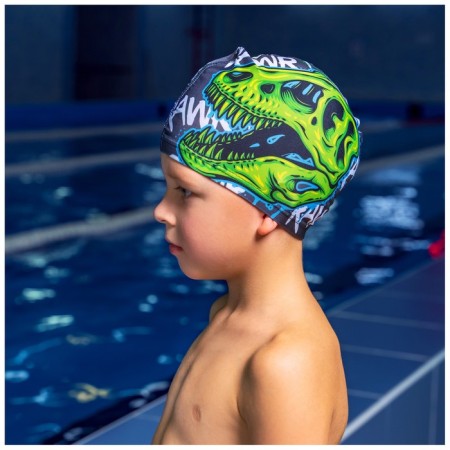 Swiming hat for children's Onlytop "Skull", fabric, girth 46-52 cm-3