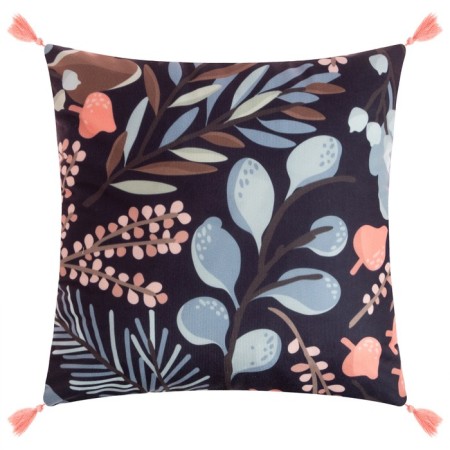 Decorative pillowcase with brushes Ethel Flora, 43x43 cm