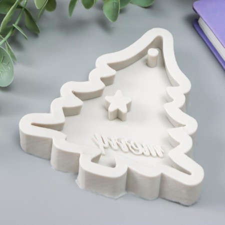 Mold Silicon "Christmas tree" 9x7x1.5 cm-1