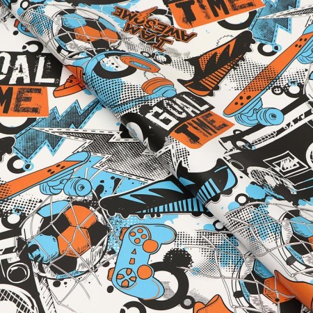 Glossy packaging paper "Football", 70 x 100 cm-1