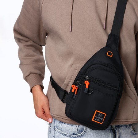 Backpack-sling, 17*8*30 cm, lightning department, 3 n/k, black-10
