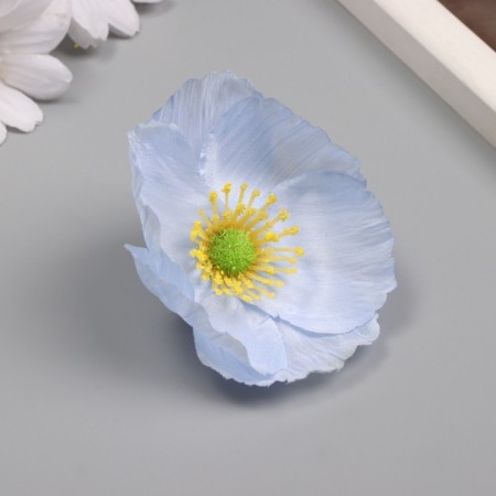 Budon on the leg for decoration "Blue Rudbeckia" 6.5x6.5 cm-1