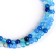 Beads made of natural stone "Blue agate" set of 90 pcs., Size 1 pc. - 4 mm