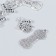 Decor for creativity Metal "Yarn and sweater" silver set 6+6 pcs 3.1x1.2 cm 1.7x1.9 cm