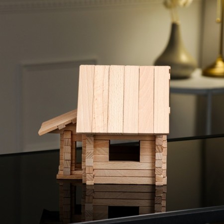 Wooden constructor "Controversy House", 3 in 1, 146 details, an array of beech-4