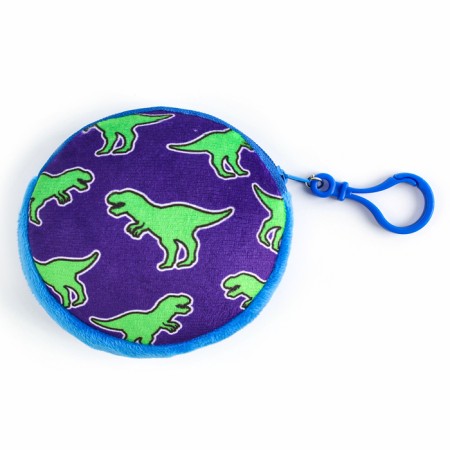 Baby plow -checker with a purse "Dinosaur", 24*24 cm, purple color-6