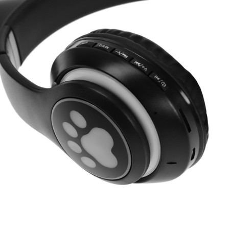 MYBIT W-32 braids, wireless, MIC, BT 5.0, AUX, Microsd, MP3, 400 mAh, black-5