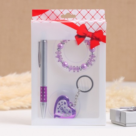 Gift set 3B1 (handle, gum for hair, keychain)