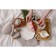 Porcelain dinner lunch shade "Susan", d = 20.5 cm, white color