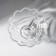 Crystal salad bowl on the leg Ribbon, D = 13.5 cm