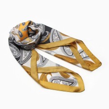 Women's scarf minku 70*70 cm, mustard