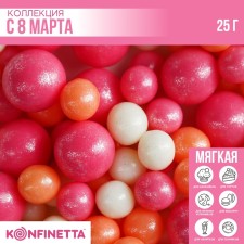 Sprinking soft brilliant “from March 8”: pink, orange, white, 25 g.