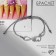 Dream bracelet is happiness, gray color, d = 6 cm
