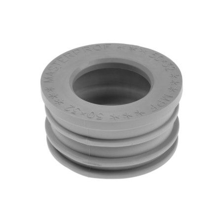 Transitional cuff Masterprof IS. 131770, D = 50 x 32 mm, for sewer pipes, heaps, gray