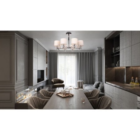 Ceiling lamp 8x40W E14, size 75x75x46 cm-4