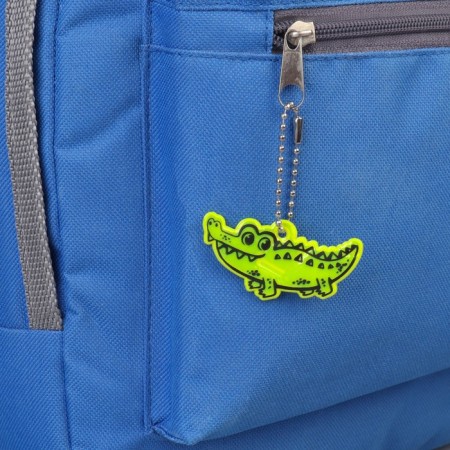 The reflective element "crocodile", bilateral, 5.5 × 3 cm, color mix-1