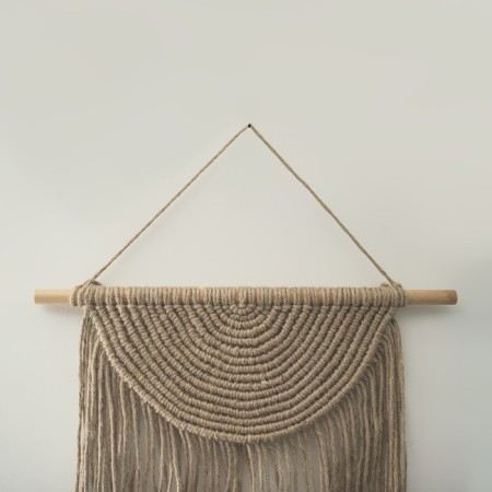 Basket for macrama wooden, without coating, d = 2.2 × 50 cm-3