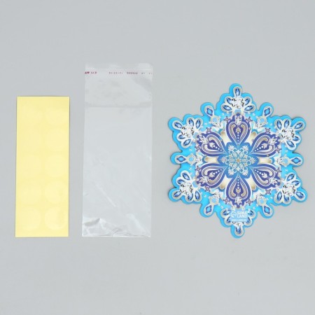 Package for sweets "Snowflake", 11 x 6 cm, New Year-3