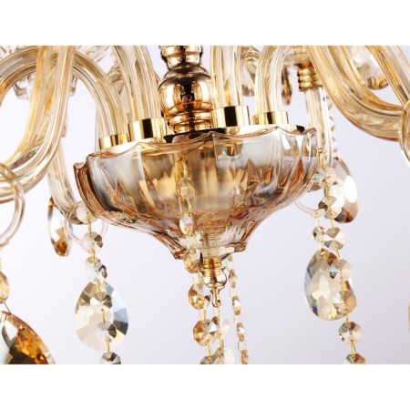 Suspended classic chandelier with crystal Ambrella Light, Classic, TR4901, 6HE14, Color Gold-3
