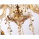 Suspended classic chandelier with crystal Ambrella Light, Classic, TR4901, 6HE14, Color Gold