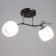 Milava chandelier 2he27 40W black-chromium 54x22x27 cm Bayerlux