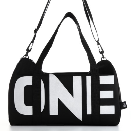Female sports bag, textura, small size, black color-1