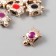 Beads for creativity plastic "Turtle Bright middle" mix set 10 pcs 1.7x1 cm
