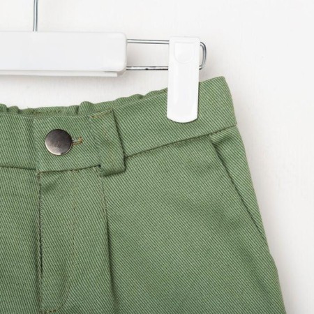 Pants for the boy Minaku: Casual Collection Kids, olive color, height 110-5