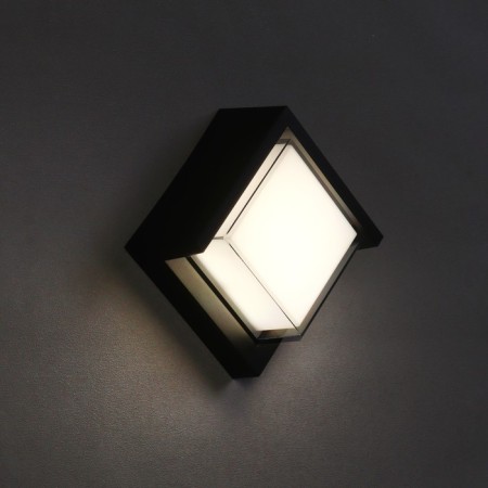 Facade lamp “City”, FSD-036, 10 W, 4000K, square, IP65, 220 V, plastic, black-1